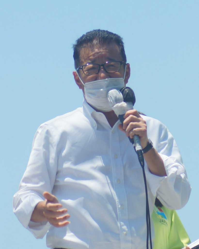 日本維新の会 松井一郎代表が龍ヶ崎を訪れ街頭演説 ニュース Luckyfm 茨城放送